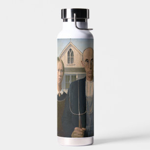 Botella De Agua Gótico Americano: Pobre agricultor rural