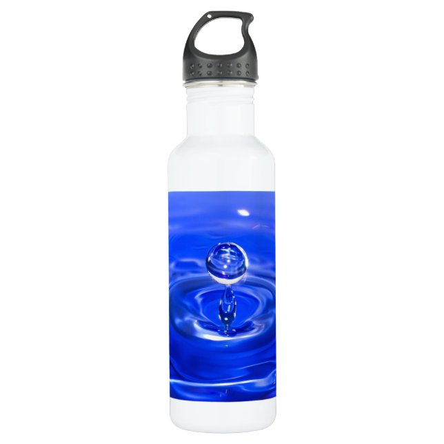 Botella De Agua Gotita de agua azul fresca (Anverso)