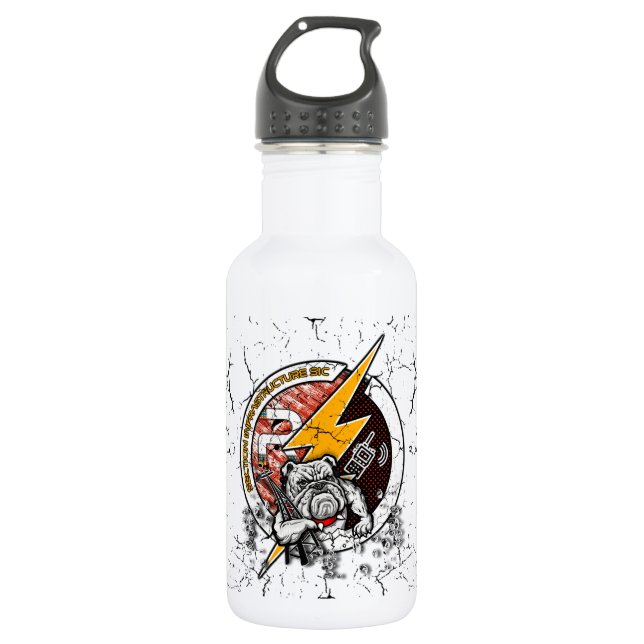 BOTELLA DE AGUA GOURDE ACIER INFRA BLANC (Anverso)