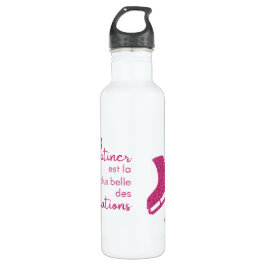 Botella De Agua Gourde patineuse Rose brillant belle sensation