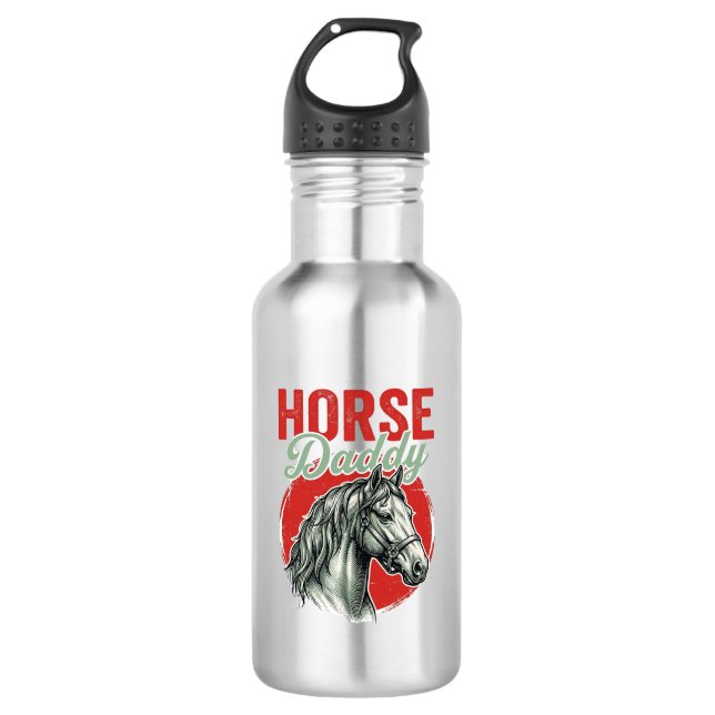 Botella De Agua Grabado Vintage Horse Daddy (Anverso)