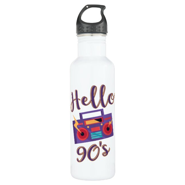 Botella De Agua Grabador de audio de radio de los años 90 (Anverso)