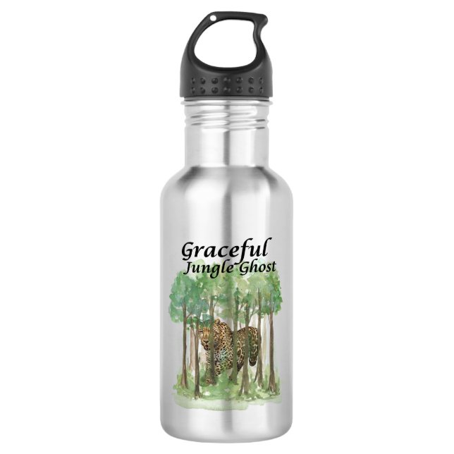 Botella De Agua Graceful Jungle Leopard (Anverso)