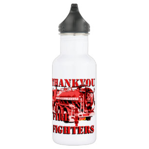 Botella De Agua Gracias Bomberos,