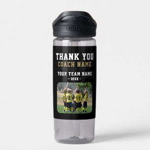 Botella De Agua Gracias Coach Team Name Photo