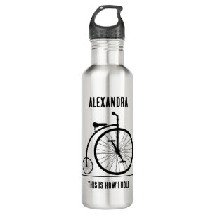 Botella De Agua Graciosa bicicleta Retro personalizada para ciclis