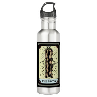 Botella De Agua Graciosa tarjeta Bacon Tarot