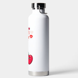 Botella De Agua Graciosas cerezas enamoradas.