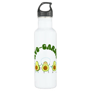 Botella De Agua Gracioso aguacate Fitness