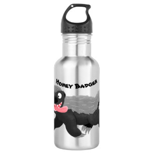 Botella De Agua Gracioso ilustracion personalizado de insignia con