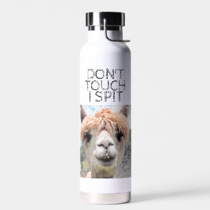 Botella De Agua Gracioso nombre alpaca no toques licor escupido