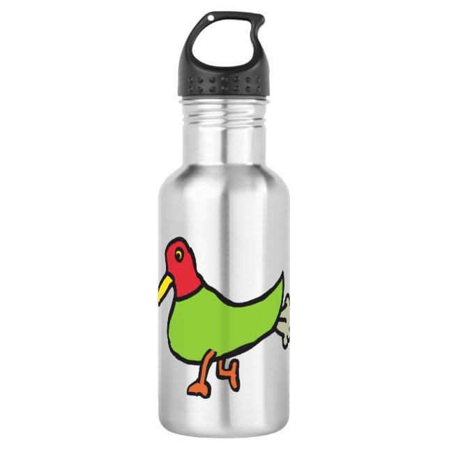 Botella De Agua Gracioso pato (Anverso)