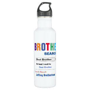 Botella De Agua Gracioso Personalizado Best Brother Gift