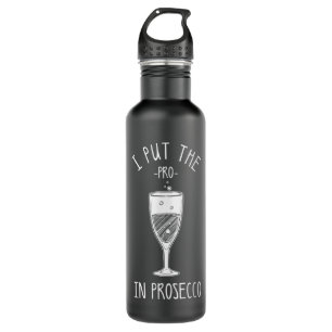 Botella De Agua Gracioso regalo de Prosecco para alcohólicos