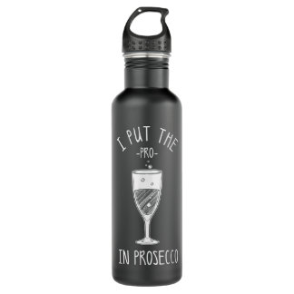 Botella De Agua Gracioso regalo de Prosecco para alcohólicos
