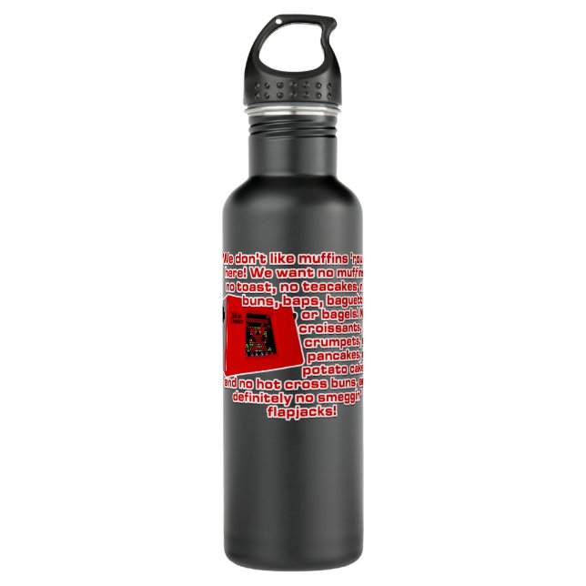 Botella De Agua Gracioso regalo Enano Rojo - Talkie Toaster (Sin O (Anverso)