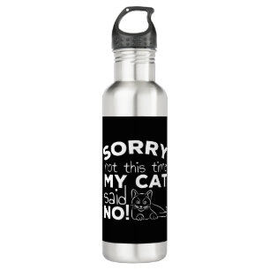 Botella De Agua Graciosos gatos de regalo de citas para gatos