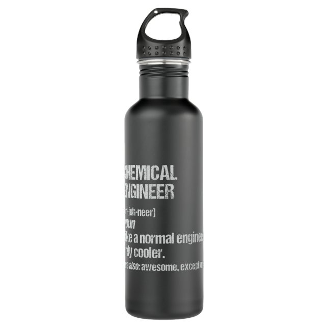 Botella De Agua Graduación de ingeniería divertida para ingeniero  (Anverso)