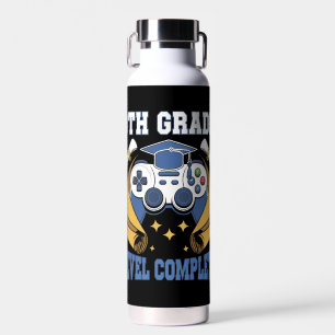 Botella De Agua Graduación de jugador de juegos completa de nivel