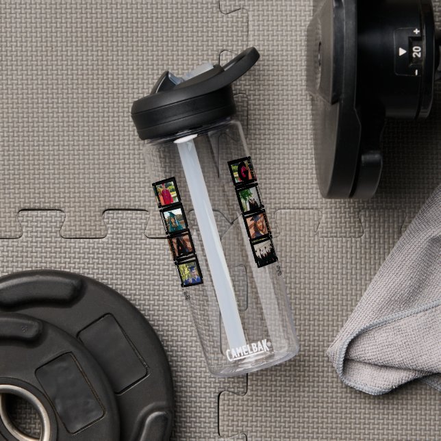 Botella De Agua Graduación personalizado Clase De Collage de fotos (Gimnasio)