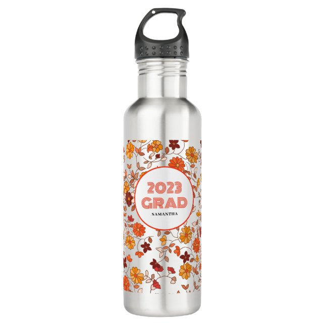 Botella De Agua Graduación Retro 2023 (Anverso)