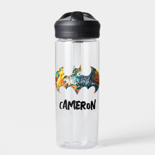 Botella De Agua Graffiti con el logotipo de Batman Neon/80   Añadi