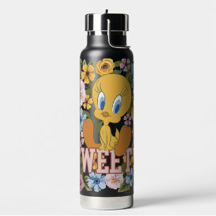 Botella De Agua Gráfica de bordado floral TWEETY™