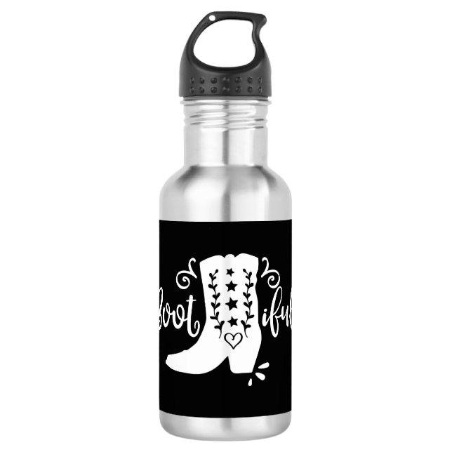 Botella De Agua Gráfica de vaca con mal arranque (Anverso)