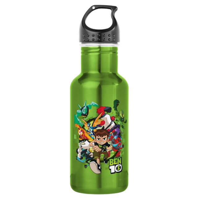 Botella De Agua Gráfico Ben 10 Alien Rush (Anverso)