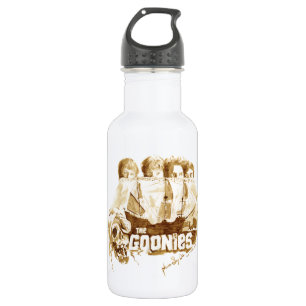 Botella De Agua Gráfico de acuarela del barco pirata Goonies