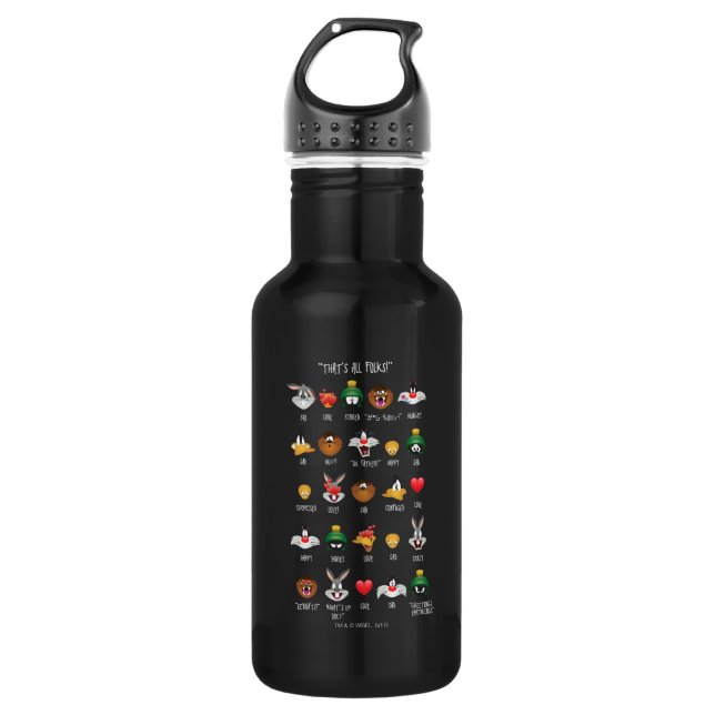 Botella De Agua Gráfico de Emojis de TUNES DE LOONEY™ (Anverso)