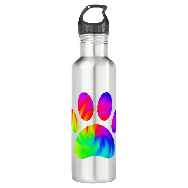 Botella De Agua Gráfico de impresión de pastas de perro con tinta  (Anverso)