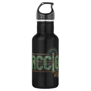 Botella De Agua Gráfico de ortografía Jade Art Deco ACCIO™