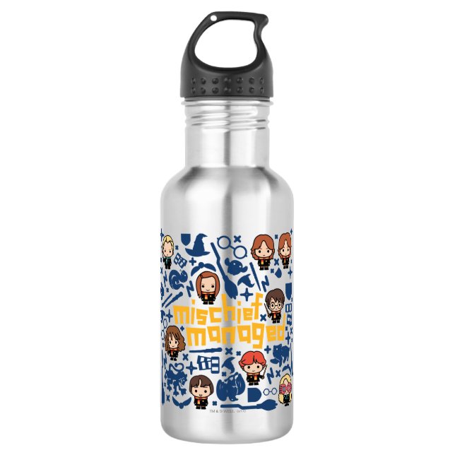 Botella De Agua Gráfico de personalizado "MISCHIEF MANAGED™" (Anverso)