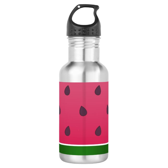 Botella De Agua Gráfico de sandía audaz de moda (Anverso)