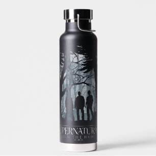 Botella De Agua Gráfico de silueta forestal sobrenatural