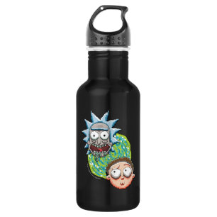 Botella De Agua Gráfico del Portal de Pixelverse Rick y Morty