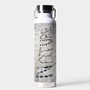 Botella De Agua Gráficos Naturales Estanques de arte de arena Twig