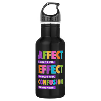 Botella De Agua Gramática de efecto vs efecto - Gramática divertid