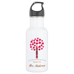 Botella De Agua Gran árbol de crayón / Apreciación del profesor