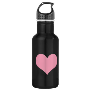 Botella De Agua Gran Corazón de Amor Rosa
