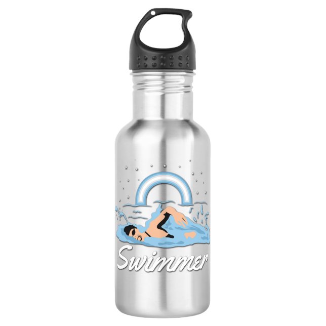 Botella De Agua Gran diseño de los bañistas (Anverso)