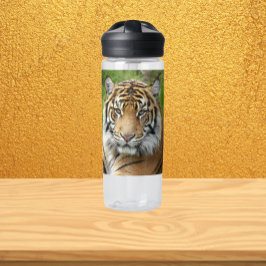 Botella De Agua Gran Gato Foto de Tigre de Sumatra