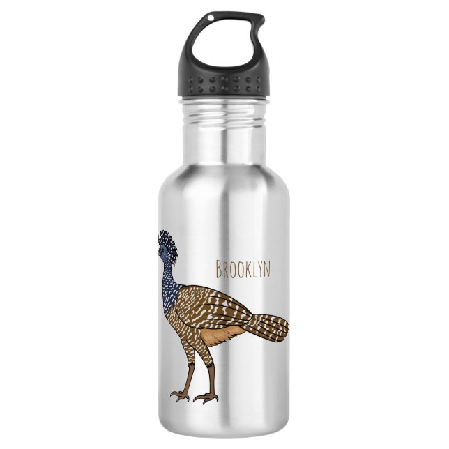 Botella De Agua Gran ilustracion de personalizado de aves de curac (Anverso)