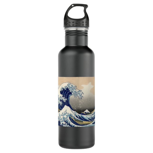 Botella De Agua Gran ola de pintura japonesa Kanagawa (Anverso)