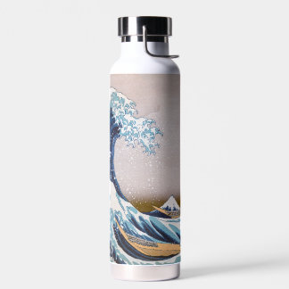 Botella De Agua Gran ola de tsunami frente a Kanagawa Japón por Ho