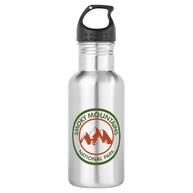 Botella De Agua Gran Parque Nacional de Montañas Smoky (Anverso)