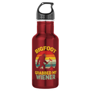 Botella De Agua Gran Pie Agarró Mi Salchicha Divertido Sasquatch