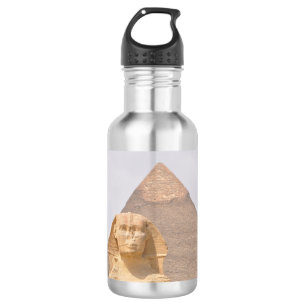 Botella De Agua Gran Pirámide de Giza Egipto Esfinge Monumento Des
