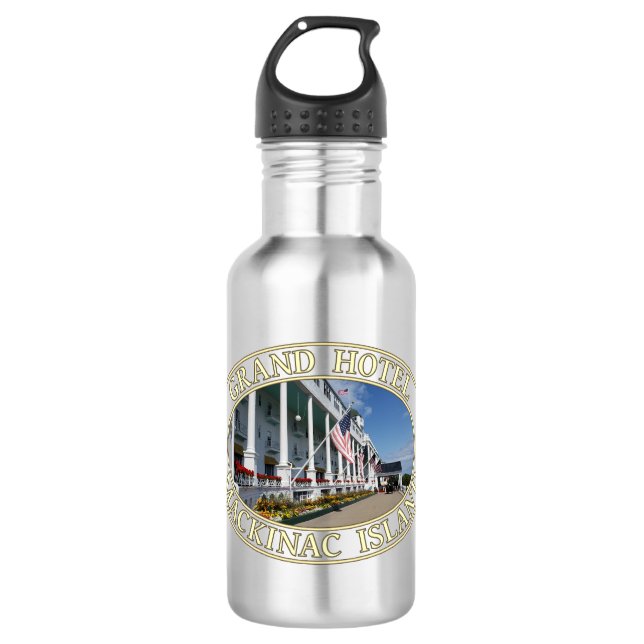 Botella De Agua Grand Hotel en la isla de Mackinac, Michigan (Anverso)